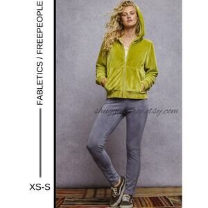 MSRP: $176 ✨Fabletics Velour Hoodie + Free People Movement Leggings Bundle XS-S✨